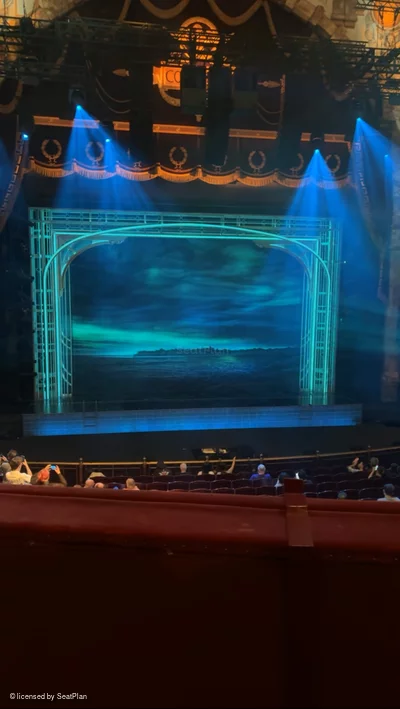London Coliseum Dress Circle B39 view from seat photo