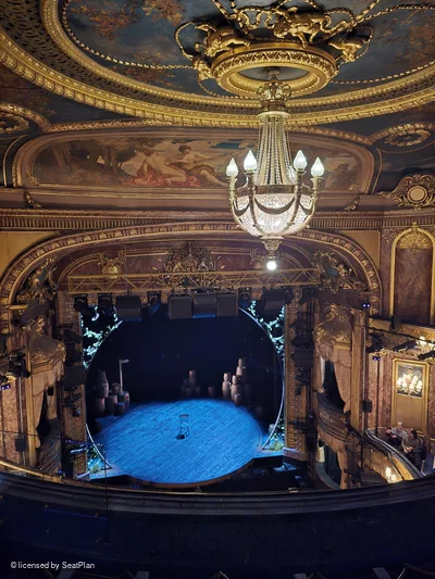 Theatre Royal Haymarket Upper Circle D18 view from seat photo