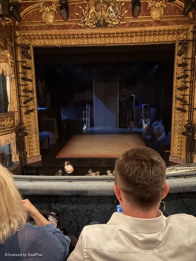 Theatre Royal Haymarket Royal Circle B13 view from seat photo