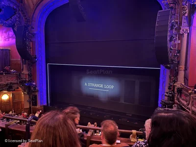 Lyceum Theatre Mezzanine C6 view from seat photo