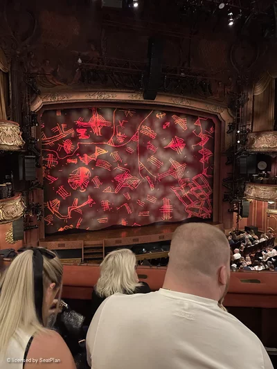 Lyceum Theatre Royal Circle C38 view from seat photo