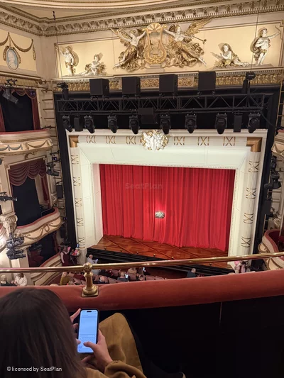 Noel Coward Theatre Grand Circle B8 view from seat photo