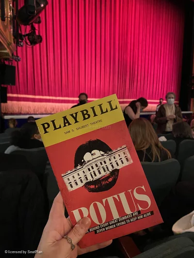 Shubert Theatre Orchestra J15 view from seat photo