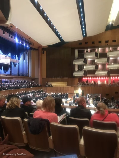 Royal Festival Hall Side Stalls Z51 view from seat photo