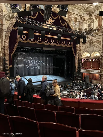 London Coliseum Upper Circle E52 view from seat photo