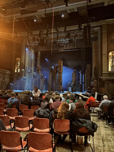 Alexandra Palace Theatre Stalls M6 view from seat photo
