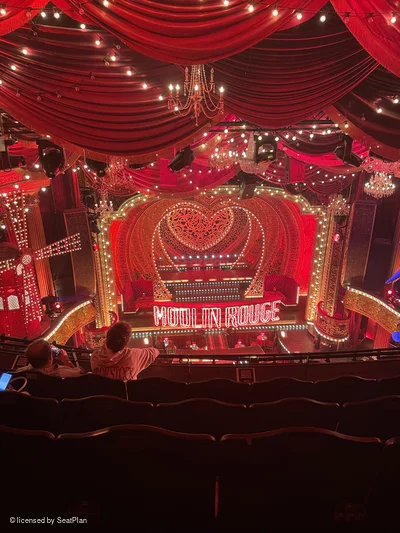 Piccadilly Theatre Grand Circle E20 view from seat photo