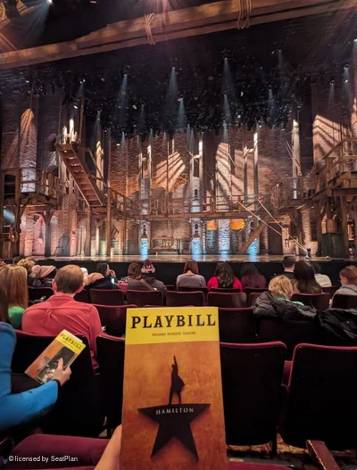Richard Rodgers Theatre Orchestra E104 view from seat photo