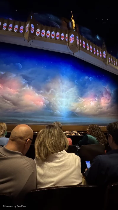 Prince of Wales Theatre Stalls D29 view from seat photo