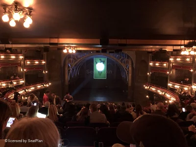 Lyric Theatre Dress Circle M102 view from seat photo