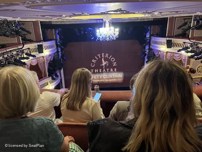 Criterion Theatre Upper Circle C17 view from seat photo