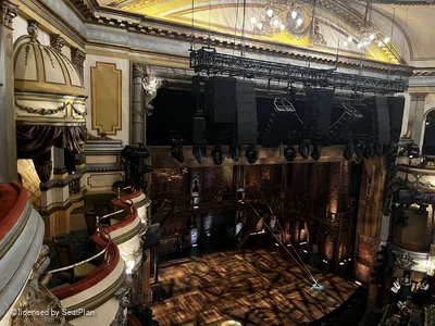 Victoria Palace Theatre Grand Circle A38 view from seat photo