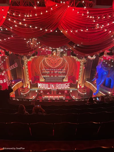 Piccadilly Theatre Grand Circle G16 view from seat photo