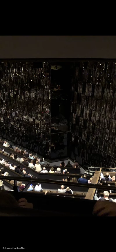 Barbican Theatre Upper Circle B9 view from seat photo