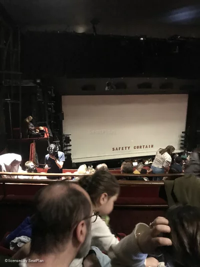 Peacock Theatre Dress Circle G32 view from seat photo