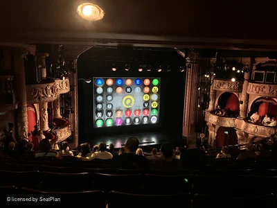Shaftesbury Theatre Royal Circle K30 view from seat photo