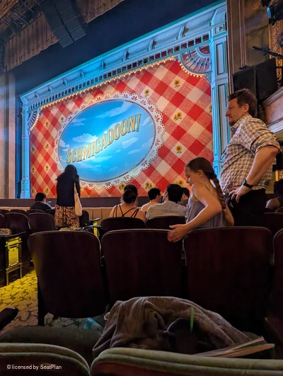 Nederlander Theatre Orchestra F6 view from seat photo