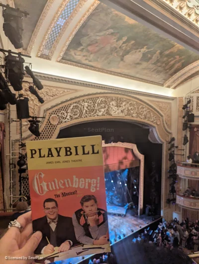 James Earl Jones Theatre Balcony C21 view from seat photo