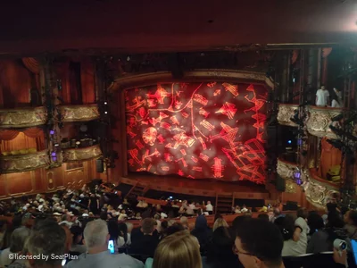 Lyceum Theatre Royal Circle J9 view from seat photo