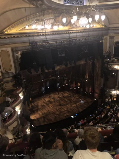 Victoria Palace Theatre Grand Circle E28 view from seat photo