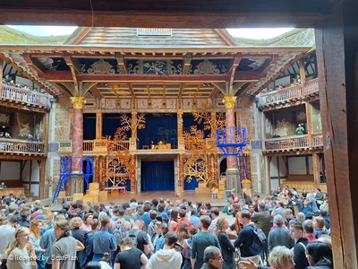 Shakespeare's Globe Theatre Lower Gallery - Bay H D40 view from seat photo