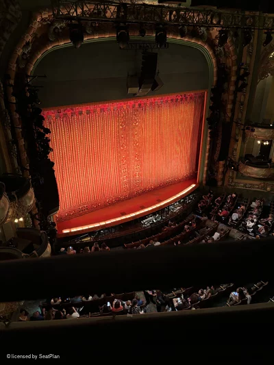 New Amsterdam Theatre Balcony A23 view from seat photo