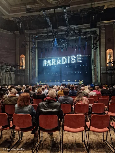 Alexandra Palace Theatre Stalls M10 view from seat photo
