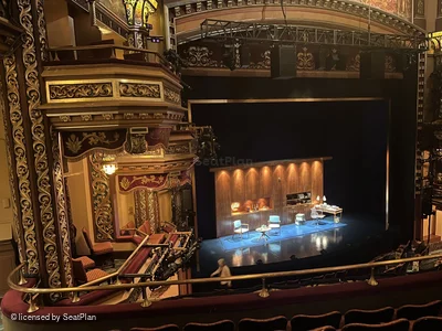 Belasco Theatre Mezzanine E19 view from seat photo