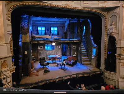 Ambassadors Theatre Circle B18 view from seat photo