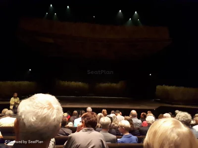 Barbican Theatre Stalls H22 view from seat photo