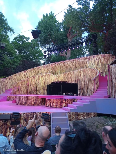 Regent's Park Open Air Theatre Lower Left F4 view from seat photo