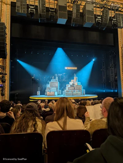 Longacre Theatre Orchestra M115 view from seat photo