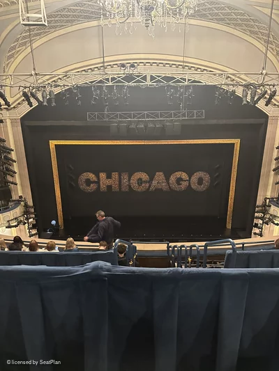 Ambassador Theatre Rear Mezzanine B106 view from seat photo