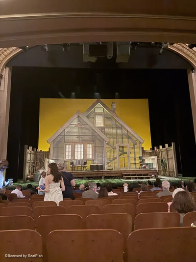 Booth Theatre Orchestra K108 view from seat photo