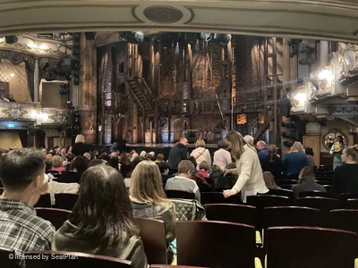 Victoria Palace Theatre Stalls Q9 view from seat photo