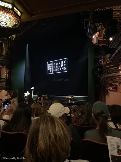 Belasco Theatre Orchestra M18 view from seat photo