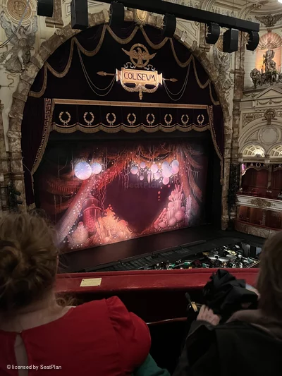 London Coliseum Upper Circle C49 view from seat photo