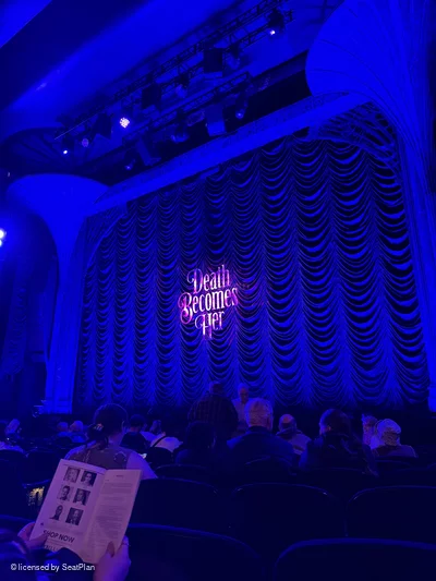 Lunt-Fontanne Theatre Orchestra K10 view from seat photo