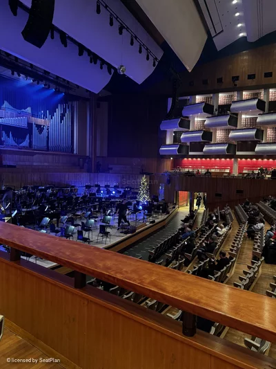 Royal Festival Hall Side Stalls X40 view from seat photo