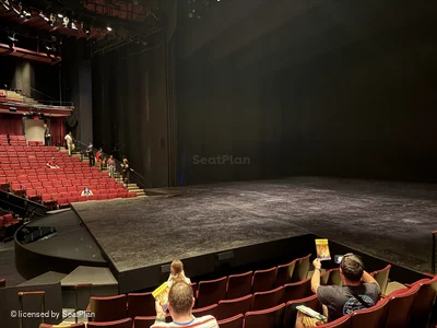 Vivian Beaumont Theater Orchestra J507 view from seat photo