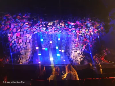Cambridge Theatre Upper Circle E24 view from seat photo