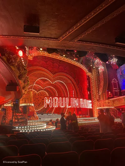 Al Hirschfeld Theatre Orchestra O21 view from seat photo