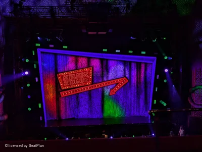 Prince Edward Theatre Dress Circle B17 view from seat photo
