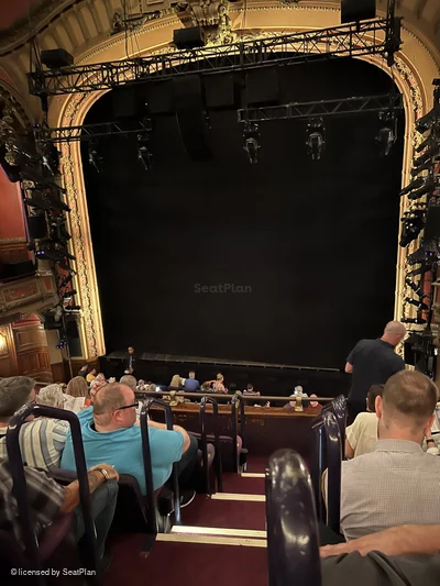 Lyceum Theatre Mezzanine F2 view from seat photo