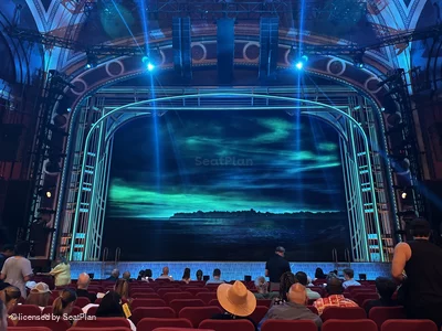 Broadway Theatre Orchestra M108 view from seat photo