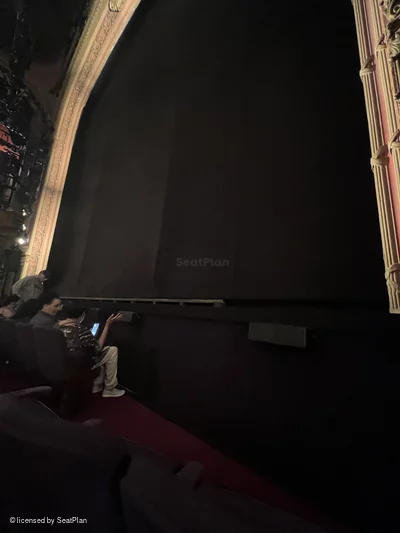 Lyceum Theatre Orchestra B6 view from seat photo