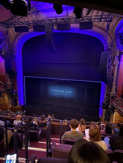 Lyceum Theatre Mezzanine H4 view from seat photo
