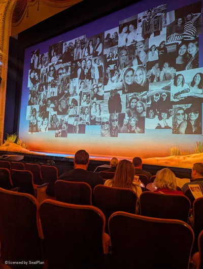 Majestic Theatre Orchestra F8 view from seat photo