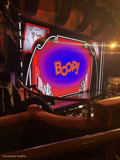 Broadhurst Theatre Mezzanine B25 view from seat photo