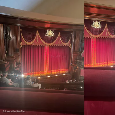 St Martin's Theatre Dress Circle Box C3 view from seat photo